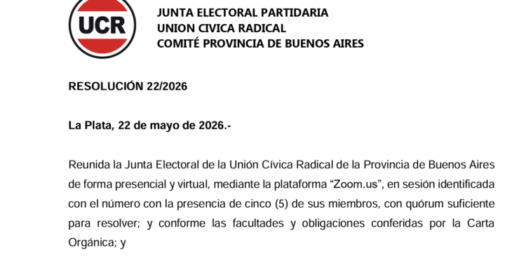 RESOLUCIÓN 22/2026